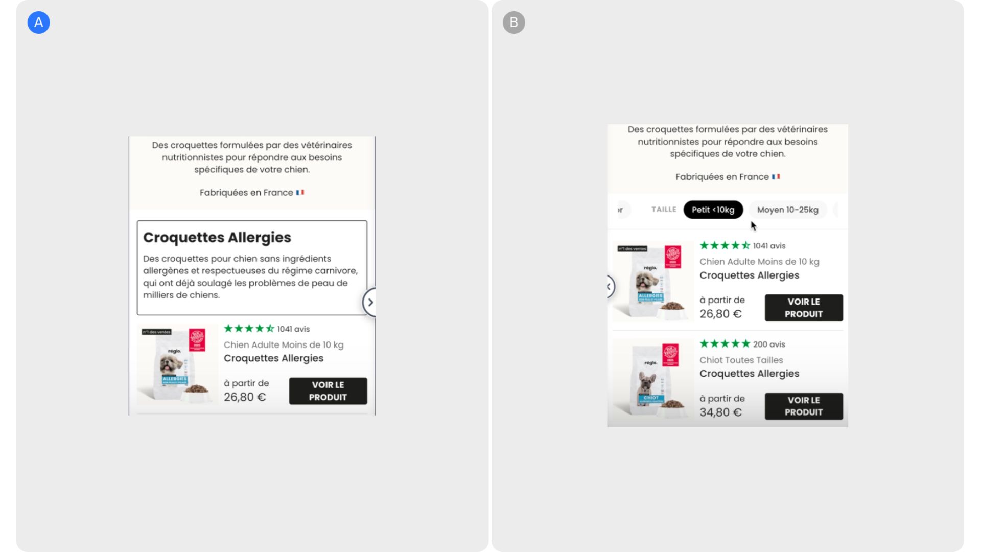 Sticky Filter Bar for Relevant Product Location